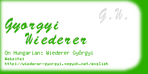 gyorgyi wiederer business card